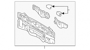 Rear Panel Toyota Prius V 12-17