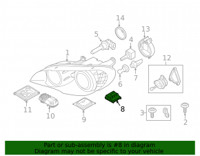 AFS control left BMW X5 E70 07-13