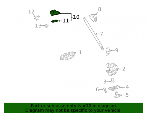 Left tailgate hinge for Toyota C-HR 18-23