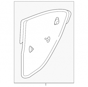 Door seal rear left Honda Accord 13-17