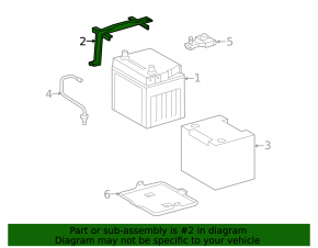 Battery mount Lexus RX350 RX450h 10-15 type 3