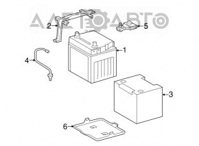 Battery mount Lexus RX350 RX450h 10-15 type 3
