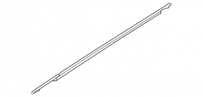Molding door-glass central front right Kia Sorento 16-20 chrome