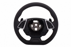 Chevrolet Camaro 16-24 steering wheel leather, black, SS, no buttons