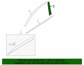 Door trim side front left Hyundai Kona 18-23