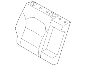 Rear seat row 2 upper right Kia Niro 17-22 HEV, PHEV combination gray, cloth, with belt and armrest, without headrests