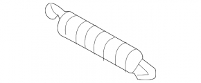 Trunk lid spring left Audi A3 8V 15-20 4d, 5d