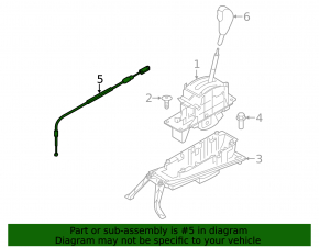 Porsche Cayenne 958 11-14 Shift Cable
