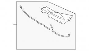 Windscreen wiper grille plastic left Mazda 3 19-