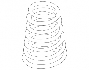 Rear left spring Mazda CX-7 06-09