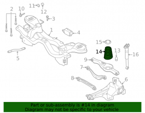 Rear left spring Mazda CX-7 06-09