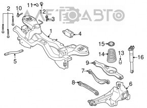 Rear left spring Mazda CX-7 06-09
