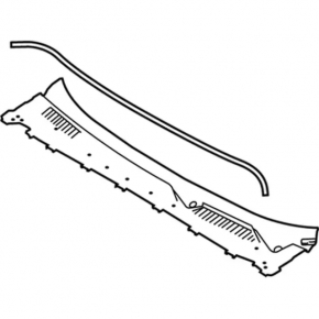 Windscreen wiper grille plastic Lincoln MKC 15-