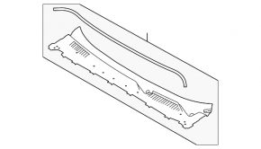 Windscreen wiper grille plastic Lincoln MKC 15-