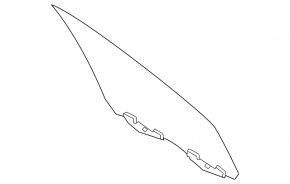 Lincoln Corsair 20-26 front left door glass