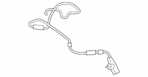 Rear left brake pad wear sensor for Land Rover Range Rover Velar 20-20 (396mm)