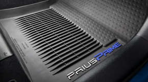 Set of floor mats for Toyota Prius 50 Prime 17-22 rubber black