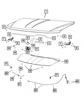 Dodge Journey 11- Hood Insulation