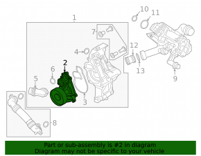 Water pump for BMW 3 G20 19-25 M340i B58