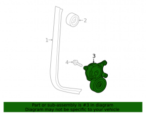 Tensioner pulley drive belt Infiniti QX30 17-