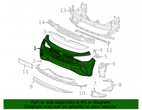 Front bumper, bare, Volkswagen ID.4 21-22