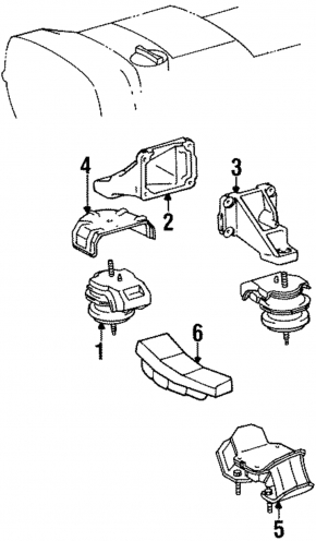Automatic transmission cushion Lexus IS200 99-05