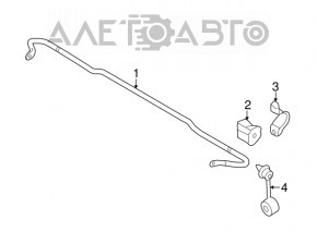 Rear stabilizer link left Subaru Outback 15-19