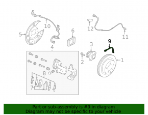 Rear right brake hose for Nissan Kicks 21-24