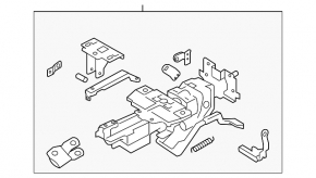 Nissan Murano z51 09-10 steering column