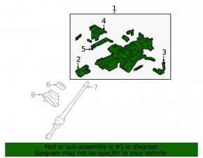 Nissan Murano z51 09-10 steering column