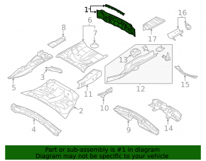 Subaru XV Crosstrek 13-15 Rear Panel