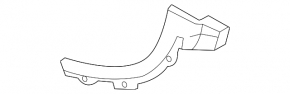 Rear bumper mount right Mitsubishi Outlander Sport ASX 10-17