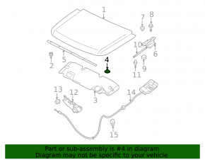 Infiniti QX50 Hood Insulation Clip 19-