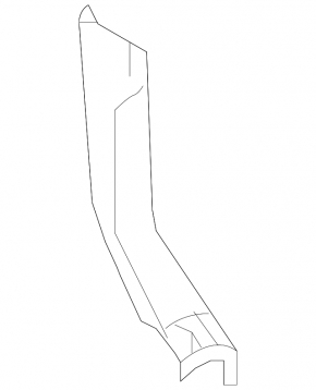 Front pillar trim lower left Infiniti QX50 19-20 black sawed
