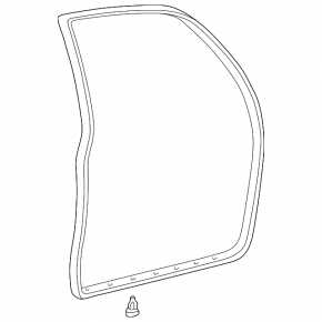 Lexus ES300 ES330 rear left door seal