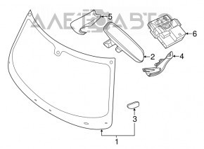 Windshield Chrysler 300 11-14 prerest
