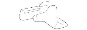Driver's seat runner trim rear right Lexus IS 14-24 scratch