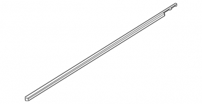 Molding door-glass central front right Infiniti QX60 22-26