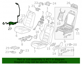 Honda Accord 18-22 Driver's Seat Wiring