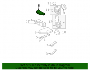 Lexus IS200 IS300 99-05 Underhood Fuse Box Cover
