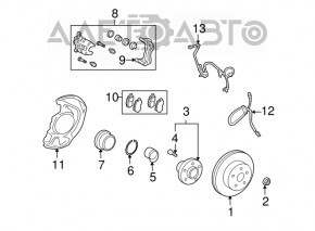 ABS sensor front right Lexus RX350 RX450h 16-22