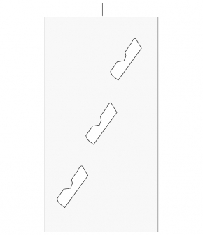 Clips for fastening the windshield molding on the body of Honda CRV 23 - 4 pcs, set
