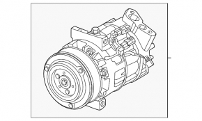 Air conditioning compressor Nissan Murano 25-26