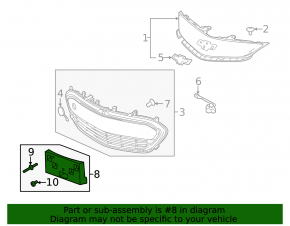 Chevrolet Bolt 17- Front License Plate Area
