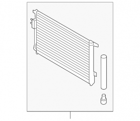 Kia Sorento 21-25 HEV, PHEV air conditioner condenser