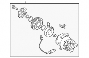 Kia Forte 14-18 air conditioning compressor