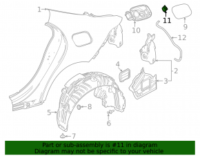 Mercedes A-class V177 19-22 fuel filler flap lock