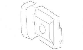 Left tailgate bumper Ford C-max MK2 13-18 on the door, without rubber pad
