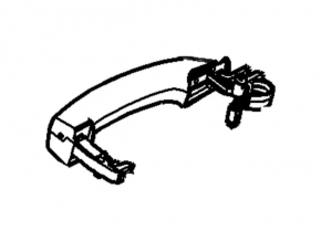 Door handle outer front left Ford Focus mk3 11-18 keyless