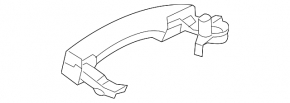 Door handle outer front left Ford Focus mk3 11-18 keyless